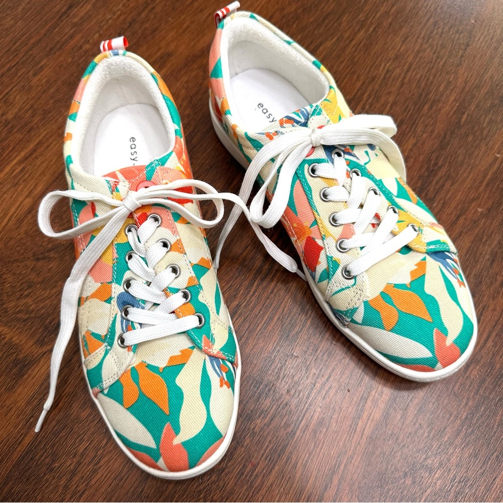Easy Spirit Floral Sneakers 7